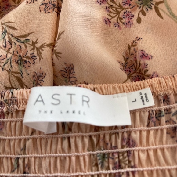Astr Floral Blouse in Peach and Purple - Picture 4 of 4